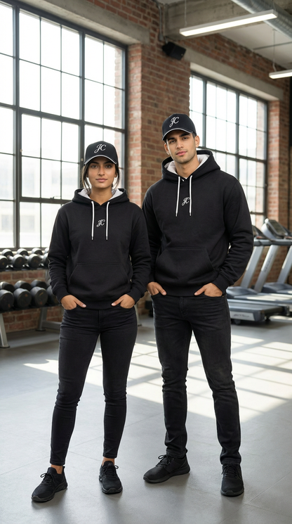 Winter 01: Heavyweight Fleece Hoodie - Black 🧊